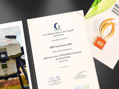 Az ABZ Innovation rangos elismerést kapott az L30 agrárdrón fejlesztéséért